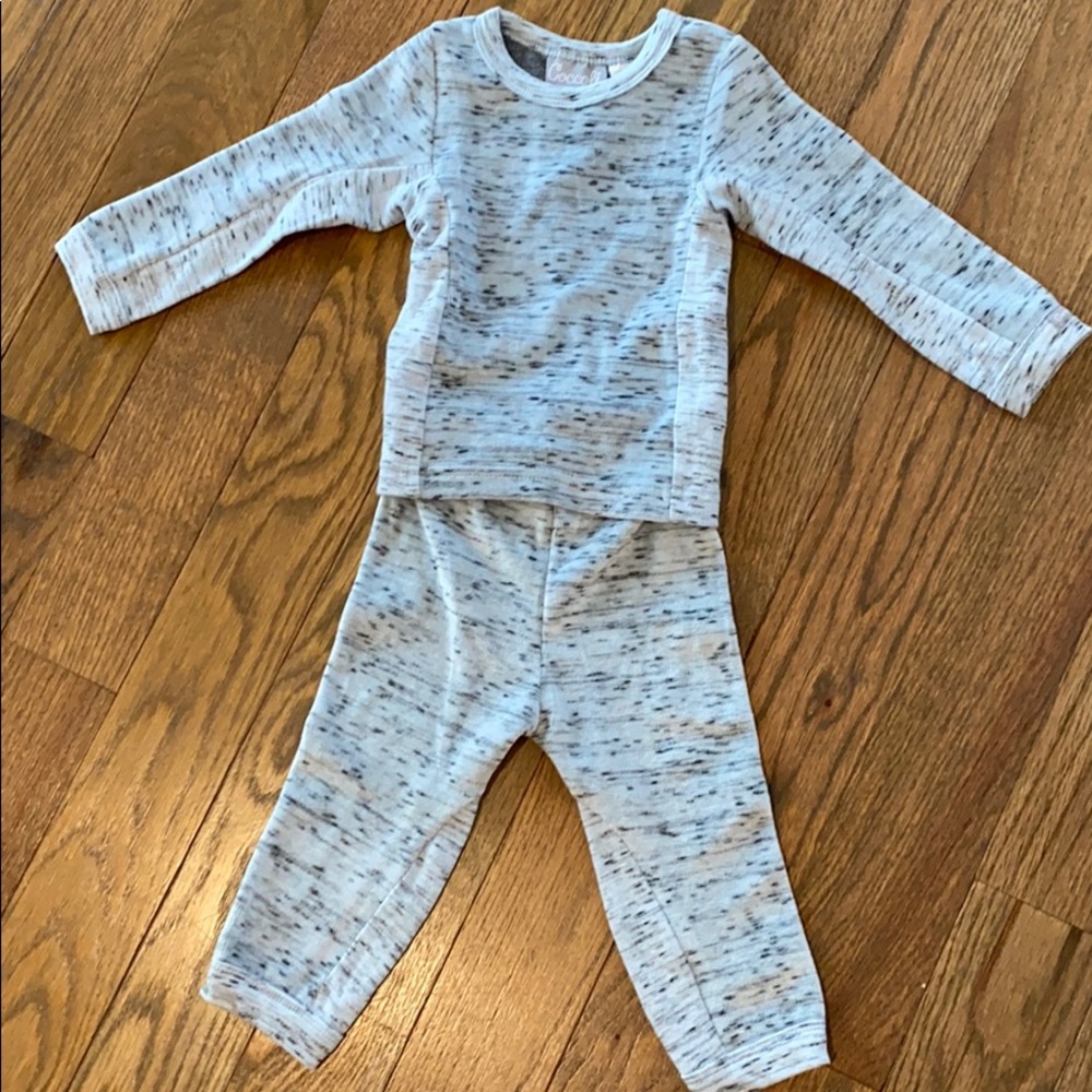 Coccoli 2 Piece Velour pajamas NWT